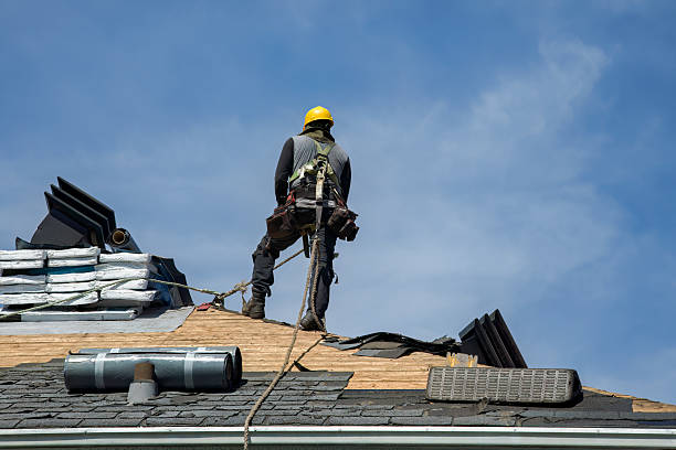 Professional Roofing technician working in Myra, WV